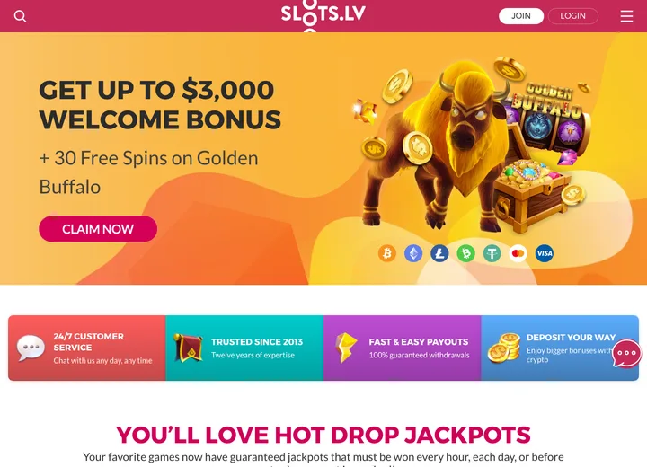 Slots.lv casino site